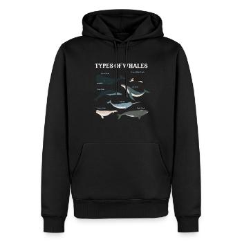 Types of Whales Whale Lovers Whales Species - Männer Premium Bio Hoodie - Schwarz - Vorne - Nico (187cm)
