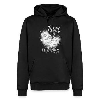 Types of Whales Whale Lovers Whales Species - Männer Premium Bio Hoodie - Schwarz - Vorne - Nico (187cm)