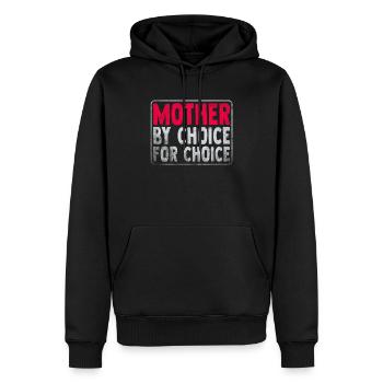 Mère par choix Pour Choix Pro Choice Féministe - Sweat à capuche Premium bio Homme - noir - Devant - Nico (187cm)