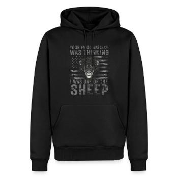 Your first Mistake was thinking I was one of the - Männer Premium Bio Hoodie - Schwarz - Vorne - Nico (187cm)