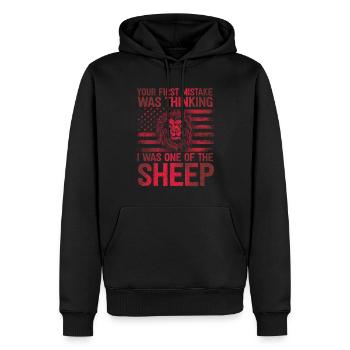 Your first Mistake was thinking I was one of the - Männer Premium Bio Hoodie - Schwarz - Vorne - Nico (187cm)
