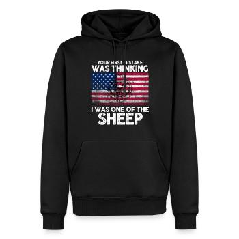 Your first Mistake was thinking I was one of the - Männer Premium Bio Hoodie - Schwarz - Vorne - Nico (187cm)