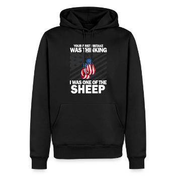 Your first Mistake was thinking I was one of the - Männer Premium Bio Hoodie - Schwarz - Vorne - Nico (187cm)