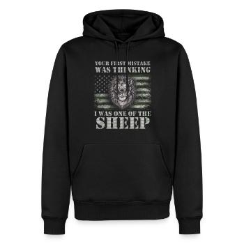 Your first Mistake was thinking I was one of the - Männer Premium Bio Hoodie - Schwarz - Vorne - Nico (187cm)