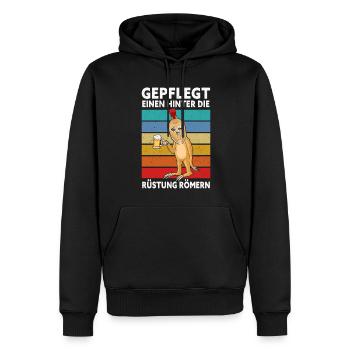 Gepflegt Einen Hinter Die Rüstung Römern Party - Männer Premium Bio Hoodie - Schwarz - Vorne - Nico (187cm)