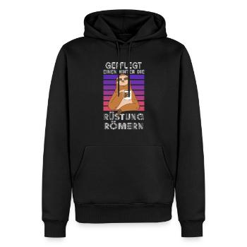 Gepflegt Einen Hinter Die Rüstung Römern Party - Männer Premium Bio Hoodie - Schwarz - Vorne - Nico (187cm)
