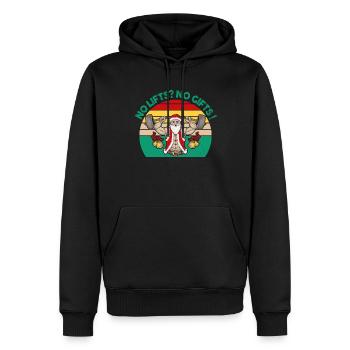 No Lifts No Gifts Christmas Gym Ugly Santa - Männer Premium Bio Hoodie - Schwarz - Vorne - Nico (187cm)
