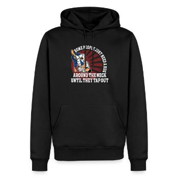 Certaines personnes ont juste besoin d’un combattant en cage câlin - Sweat à capuche Premium bio Homme - noir - Devant - Nico (187cm)