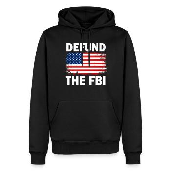 Defund the FBI Anti-Government Political American - Männer Premium Bio Hoodie - Schwarz - Vorne - Nico (187cm)