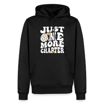 Just One More Chapter I Promise Reading - Männer Premium Bio Hoodie - Schwarz - Vorne - Nico (187cm)