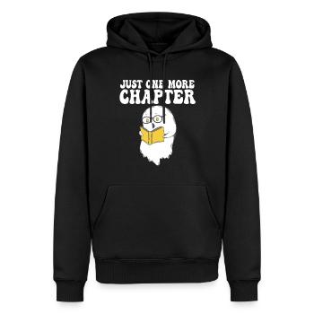 Just One More Chapter I Promise Reading - Männer Premium Bio Hoodie - Schwarz - Vorne - Nico (187cm)