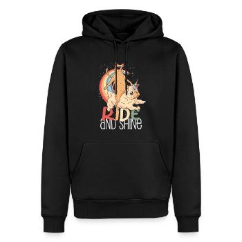 Ride And Shine Carlin Amants Dog Lovers Hommes Femmes - Sweat à capuche Premium bio Homme - noir - Devant - Nico (187cm)