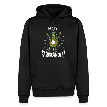 Holy Strikeamole Baseball Softball Avocat - Sweat à capuche Premium bio Homme - noir - Devant - Nico (187cm)