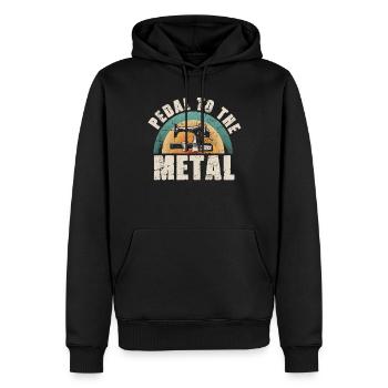 Pedal Zur Metallnähmaschine Quilten Frauen - Männer Premium Bio Hoodie - Schwarz - Vorne - Nico (187cm)