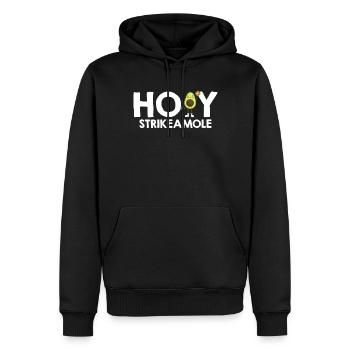 Holy Strikeamole Baseball Softball Avocat - Sweat à capuche Premium bio Homme - noir - Devant - Nico (187cm)