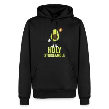 Holy Strikeamole Baseball Softball Avocat - Sweat à capuche Premium bio Homme - noir - Devant - Nico (187cm)