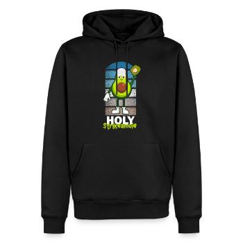 Holy Strikeamole Baseball Softball Avocat - Sweat à capuche Premium bio Homme - noir - Devant - Nico (187cm)