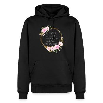 Comme une femme au foyer ninja - Sweat à capuche Premium bio Homme - noir - Devant - Nico (187cm)