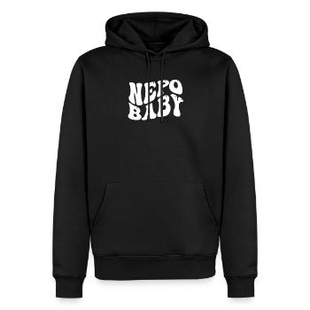 Vetternwirtschaft Nepo Baby - Männer Premium Bio Hoodie - Schwarz - Vorne - Nico (187cm)