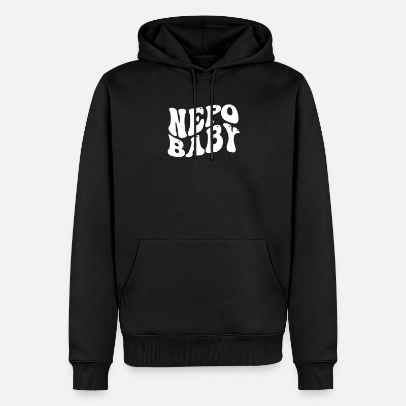 Népotisme Nepo Bébé - Sweat à capuche Premium bio Homme - noir
