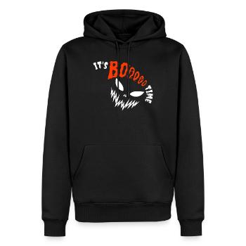 It's Booooo Time, Halloween - Sweat à capuche Premium bio Homme - noir - Devant - Nico (187cm)