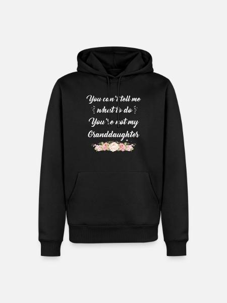 Pas ma petite-fille - Sweat à capuche Premium bio Homme - noir