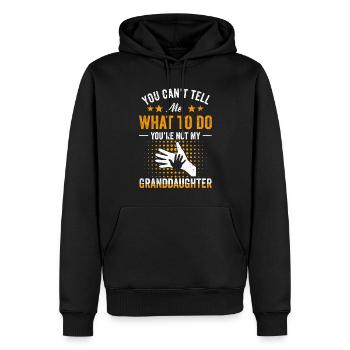 Nicht meine Enkelin - Männer Premium Bio Hoodie - Schwarz - Vorne - Nico (187cm)