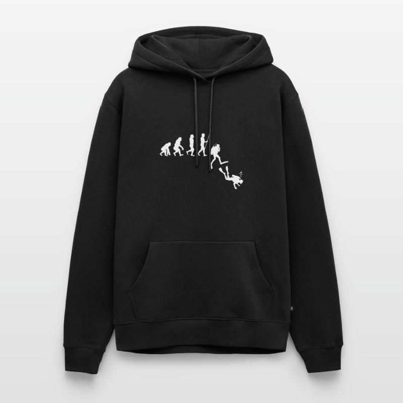 Évolution de la plongée | Évolution Sweat à capuche Premium bio Homme