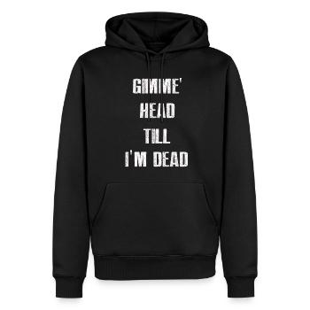 Gimme Head Till I’m Dead 80s Lovers - Sweat à capuche Premium bio Homme - noir - Devant - Nico (187cm)