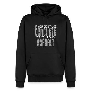 Nana vom Geburtstagskind Bauarbeiter Bday - Männer Premium Bio Hoodie - Schwarz - Vorne - Nico (187cm)