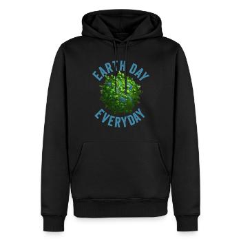 Tag der Erde Tägliches Umweltbewusstsein - Männer Premium Bio Hoodie - Schwarz - Vorne - Nico (187cm)