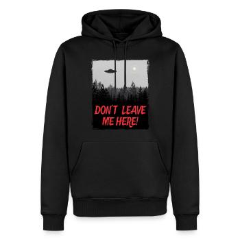 Alien UFO Außerirdischer Raumschiff Untertasse - Männer Premium Bio Hoodie - Schwarz - Vorne - Nico (187cm)