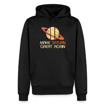 Saturn Raum Planet Sonnensystem Antike Römer - Männer Premium Bio Hoodie - Schwarz - Vorne - Nico (187cm)