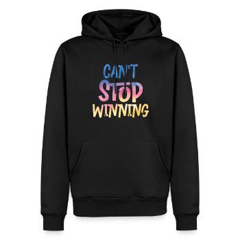 Can’t Stop Winning Lottery Winner Vibes - Sweat à capuche Premium bio Homme - noir - Devant - Nico (187cm)