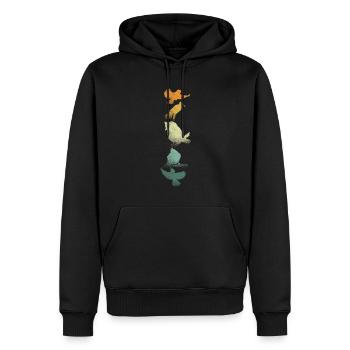 Bird Watching Birder Ornithologist Bird Lover - Men’s Premium Organic Hoodie - black - Front - Nico (187cm)