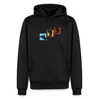 Bird Watching Birder Ornithologist Bird Lover - Men’s Premium Organic Hoodie - black - Front - Nico (187cm)