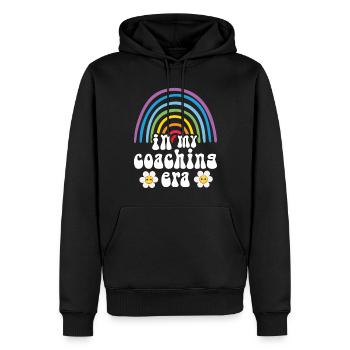 Coach Era Coaching Tees Sports Team Staff - Men’s Premium Organic Hoodie - black - Front - Nico (187cm)