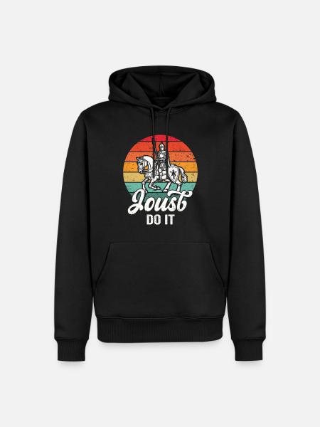 Ritter Mittelalterliche Renaissance-Ritterrüstung - Männer Premium Bio Hoodie - Schwarz