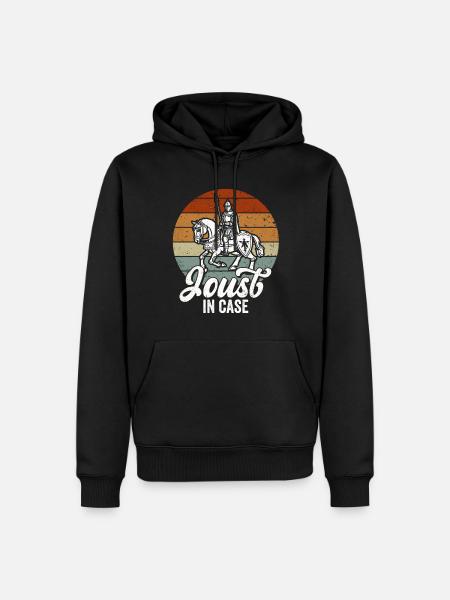 Ritter Mittelalterliche Renaissance-Ritterrüstung - Männer Premium Bio Hoodie - Schwarz