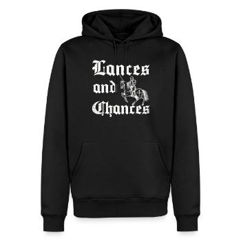 Joute Chevalier Médiéval Renaissance Chevaliers Armure - Sweat à capuche Premium bio Homme - noir - Devant - Nico (187cm)