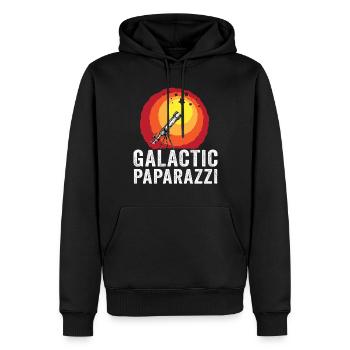 Space Photography Stargazing Telescope Astronomy - Men’s Premium Organic Hoodie - black - Front - Nico (187cm)