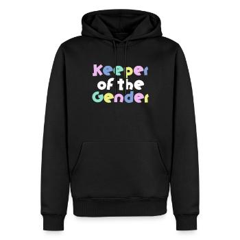 Hüter des Geschlechts - Männer Premium Bio Hoodie - Schwarz - Vorne - Nico (187cm)