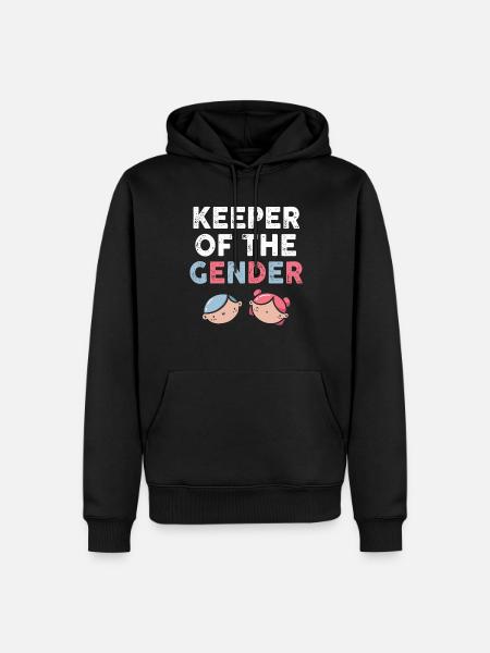 Keeper Of The Gender - Men’s Premium Organic Hoodie - black