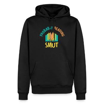 Wahrscheinlich Smut lesen Vintage-Bücher Schmutz - Männer Premium Bio Hoodie - Schwarz - Vorne - Nico (187cm)