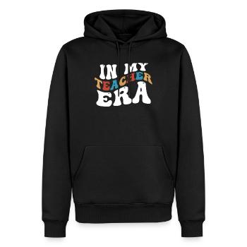 In meiner Lehrzeit Unterricht - Männer Premium Bio Hoodie - Schwarz - Vorne - Nico (187cm)