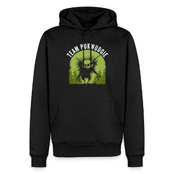 Pukwudgie Kryptide Folklore Mythen - Männer Premium Bio Hoodie - Schwarz - Vorne - Nico (187cm)