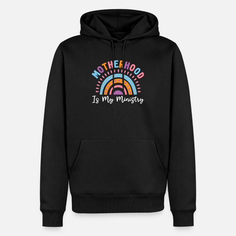 La maternité est mon ministère - Sweat à capuche Premium bio Homme - noir