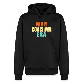 Proud Coach Apparel - Best Coach, Team - Men’s Premium Organic Hoodie - black - Front - Nico (187cm)