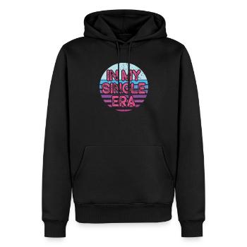 Humour drôle d’amour célibataire : le parfait - Sweat à capuche Premium bio Homme - noir - Devant - Nico (187cm)