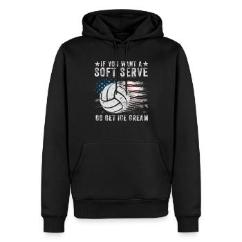 Si vous voulez une portion molle, procurez-vous de la crème glacée - Sweat à capuche Premium bio Homme - noir - Devant - Nico (187cm)